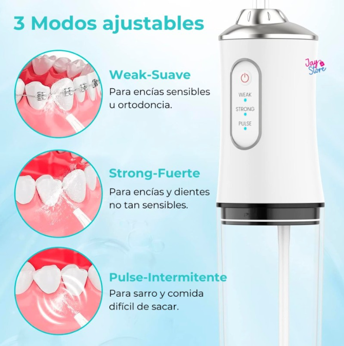 Irrigador Oral Recargable Una Boquilla